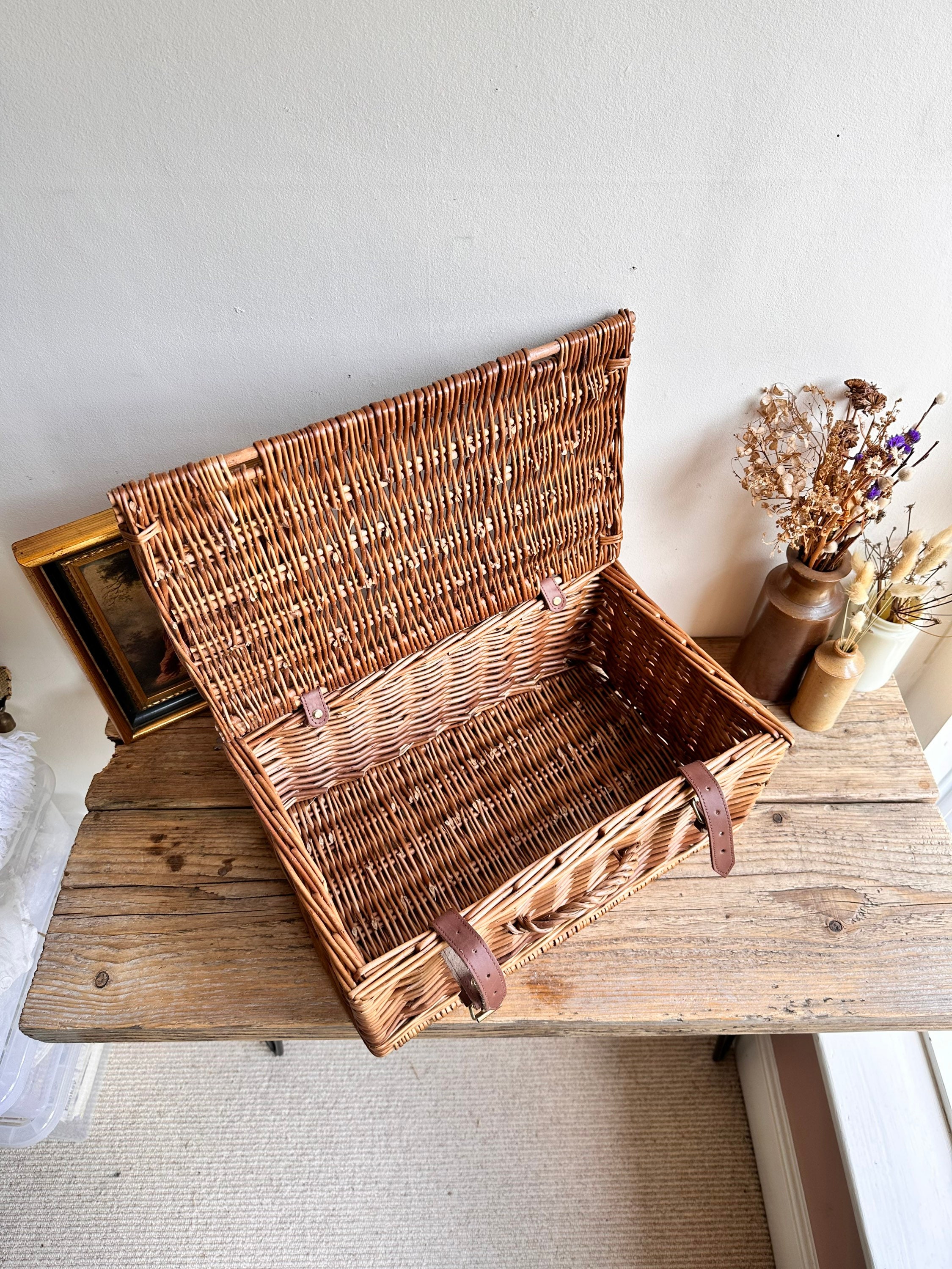 Fortnum and Mason Picnic Hamper Wicker Basket F&M Etsy UK