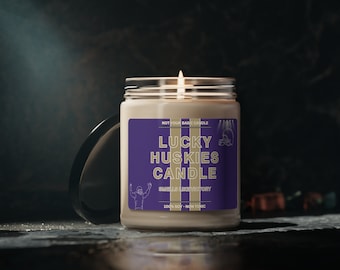 Smells Like A Huskies Win, Washington Lucky Game Day Candle, Soy Candle, Huskies Fan Gift, Washington Gifts, Game Day Candle, Sport Candles