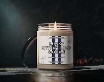 Smells Like A Nittany Lions Win, Penn State Lucky Game Day Candle Soy Candle, Lions Fan Gift Penn State Gifts Game Day Candle Sport Candles
