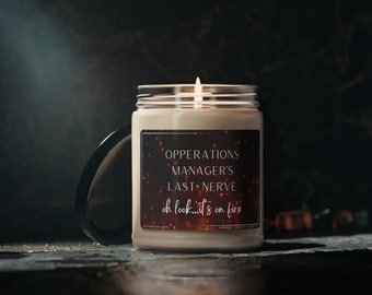 Operations Manager candle funny candles Operations Managers gifts for Ops Manager christmas gift coworker gift best friend gift funny gifts