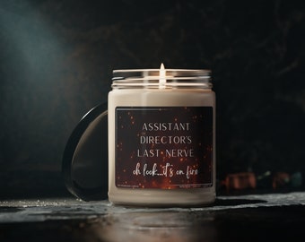Assistant Director candle funny candles Director gifts for Directors christmas gift coworker gift party gift best friend gift funny gift gag
