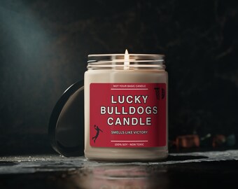 Smells Like A Bulldogs Win, Georgia Lucky Game Day Candle Soy Candle Bulldog Fan Gift Georgia Gifts Game Day Candle Sport Candles Basketball