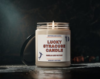 Smells Like A Syracuse Win New York Lucky Game Day Candle Syracuse Fan Gift New York Gifts Game Day Candle Sport Candles Basketball Gift Fun