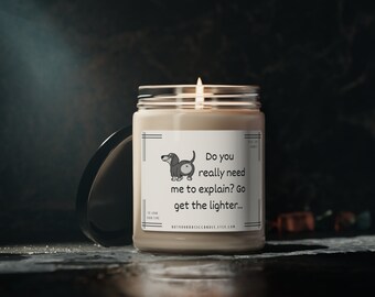 Funny Dog Candle For Her Funny Candle Funny Mothers Day Gift For Friend Gift for Him Gift for Mom Dog Mom