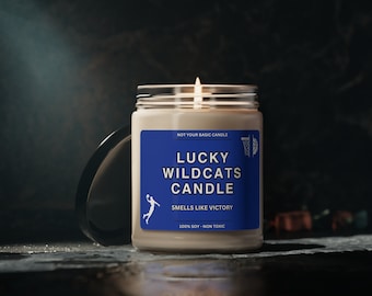 Smells Like A Wildcat Win Kentucky Lucky Game Day Candle Wildcats Fan Gift Kentucky Gifts Game Day Candle Sport Candles Basketball Fun Gift