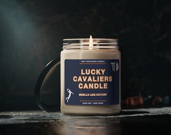 Smells Like A Cavalier Win Virginia Lucky Game Day Candle Cavaliers Fan Gift Virginia Gifts Game Day Candle Sport Candles Basketball Gift