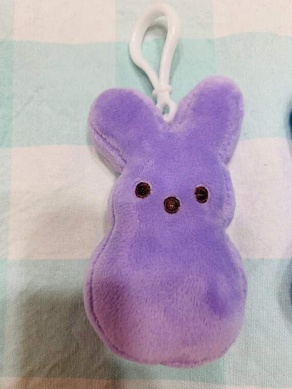 peeps plush keychain