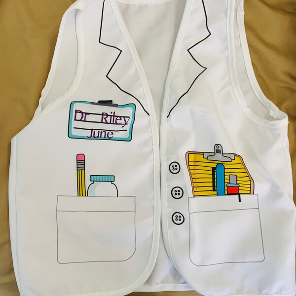 Kids Pretend-Play Make Believe Doctor / Firefighter / Police Vest