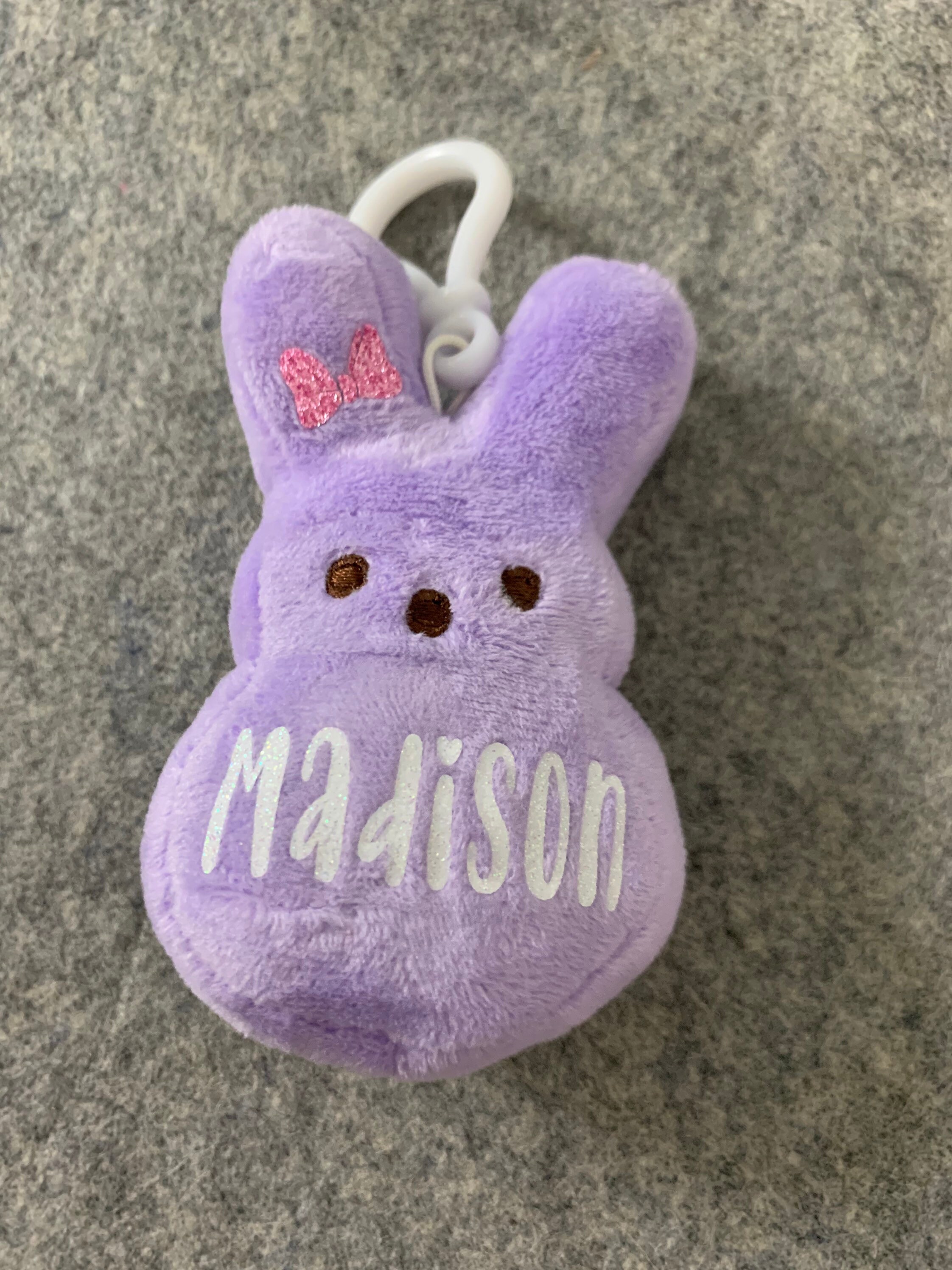 peeps plush keychain