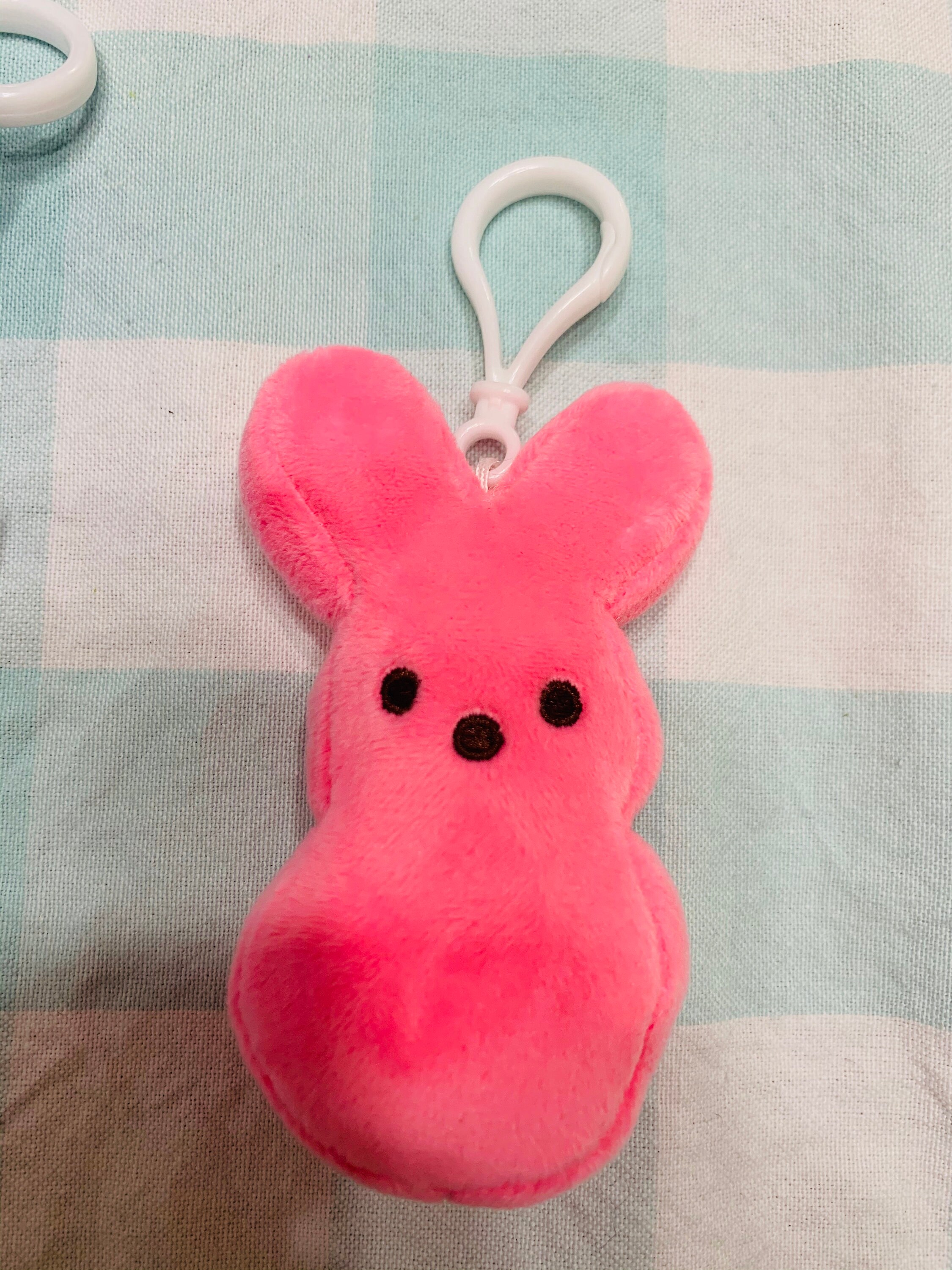 peeps plush keychain