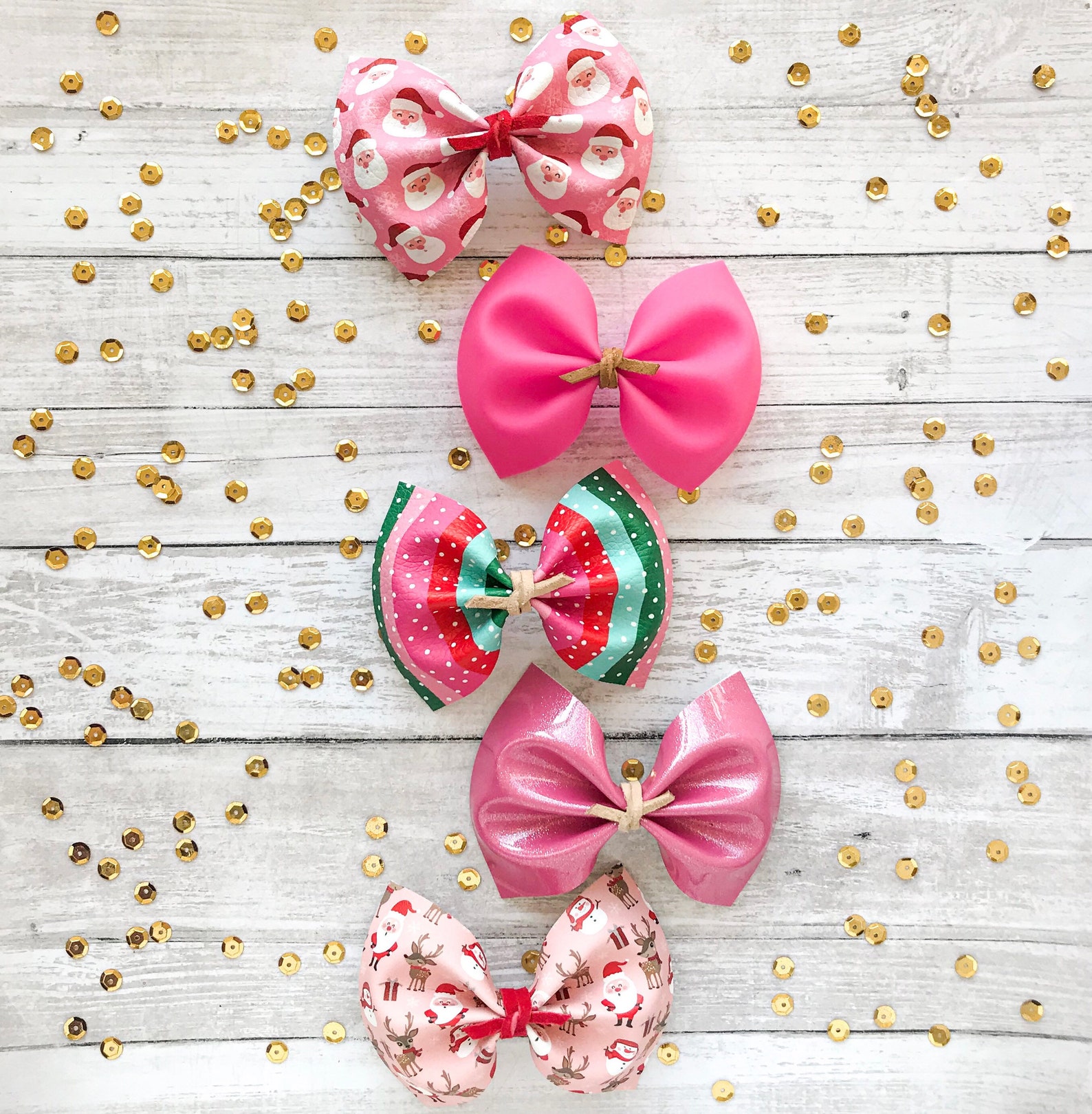 Pink Christmas Bows 