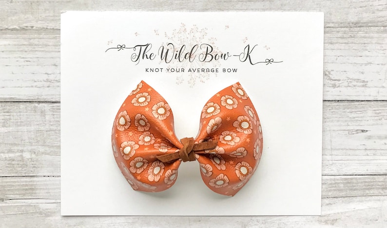 Golden June Bow Retro Baby Headband Bow Newborn Vintage Baby Girl Gift Hippie Baby Bow Girls 70s Flower Hair Clip Floral Boho Headband