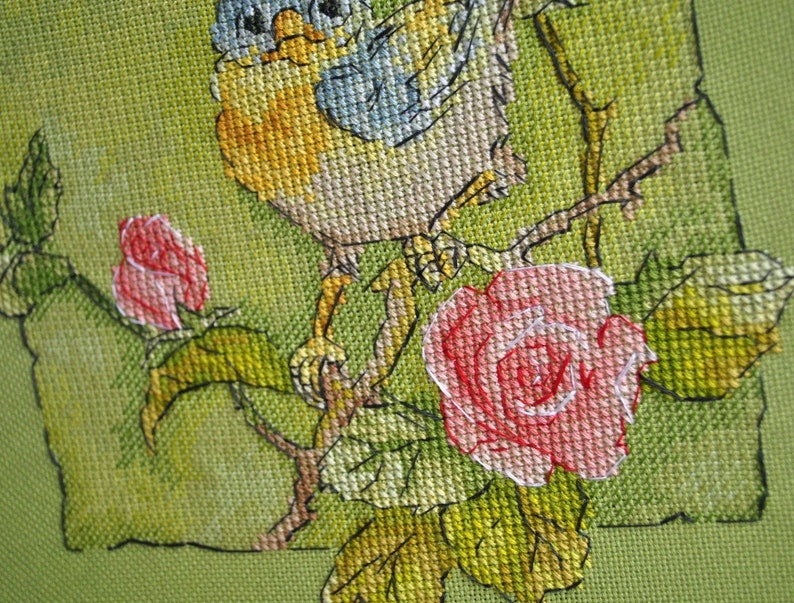 Little Bird Cross Stitch Pattern Pdf Embroidery Design Modern Etsy