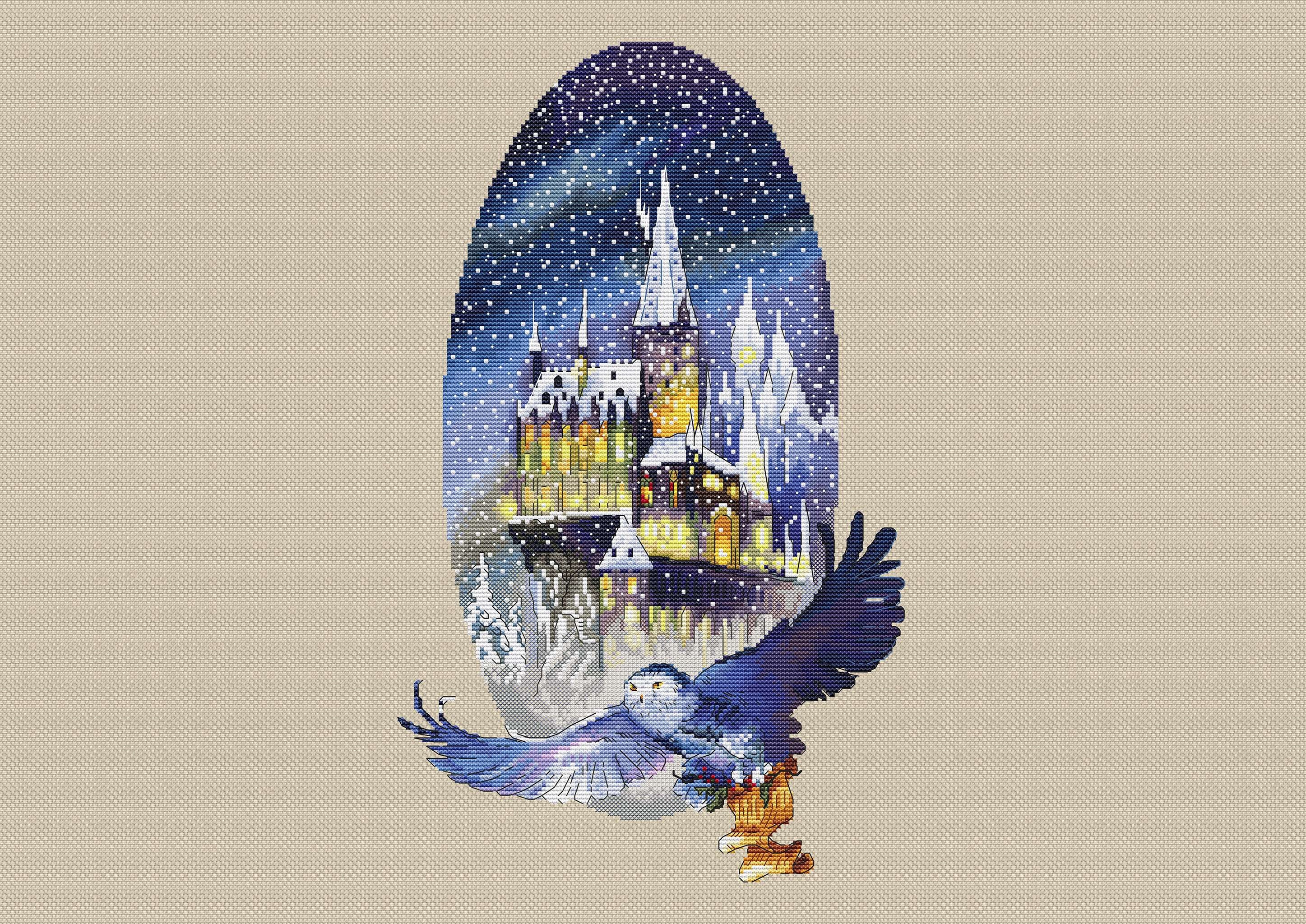 Harry Potter Magic Christmas cross stitch pattern pdf | Etsy