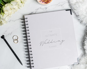 DELUXE Hochzeitsplaner Buch Organizer | Hochzeitsplaner | Verlobungsgeschenke für Paare | Hochzeitsplanerbuch