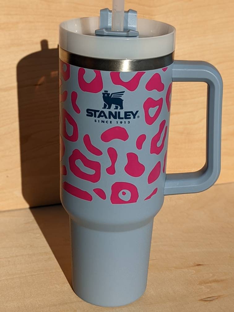 40oz Stanley Leopard Tumbler Wrap Png Graphic by SparkyDesignsUS · Creative  Fabrica