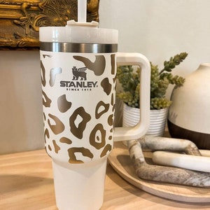 Leopard Skin Premium Vinyl Wrap for Stanley 40 Oz Tumbler 