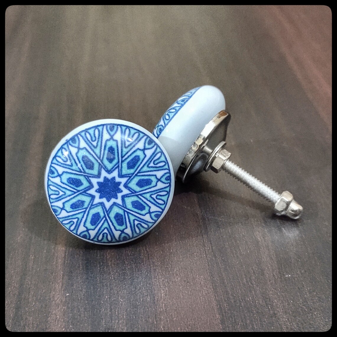 Perillas de gabinete decorativo Surtido Mandala rara pintado | Etsy