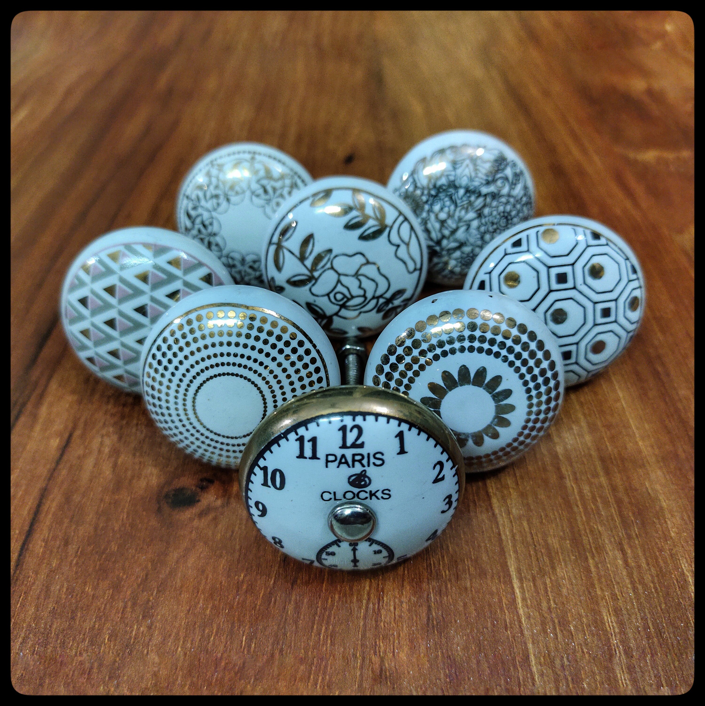 Perillas de gabinete decorativo conjunto de 8 oro surtido | Etsy