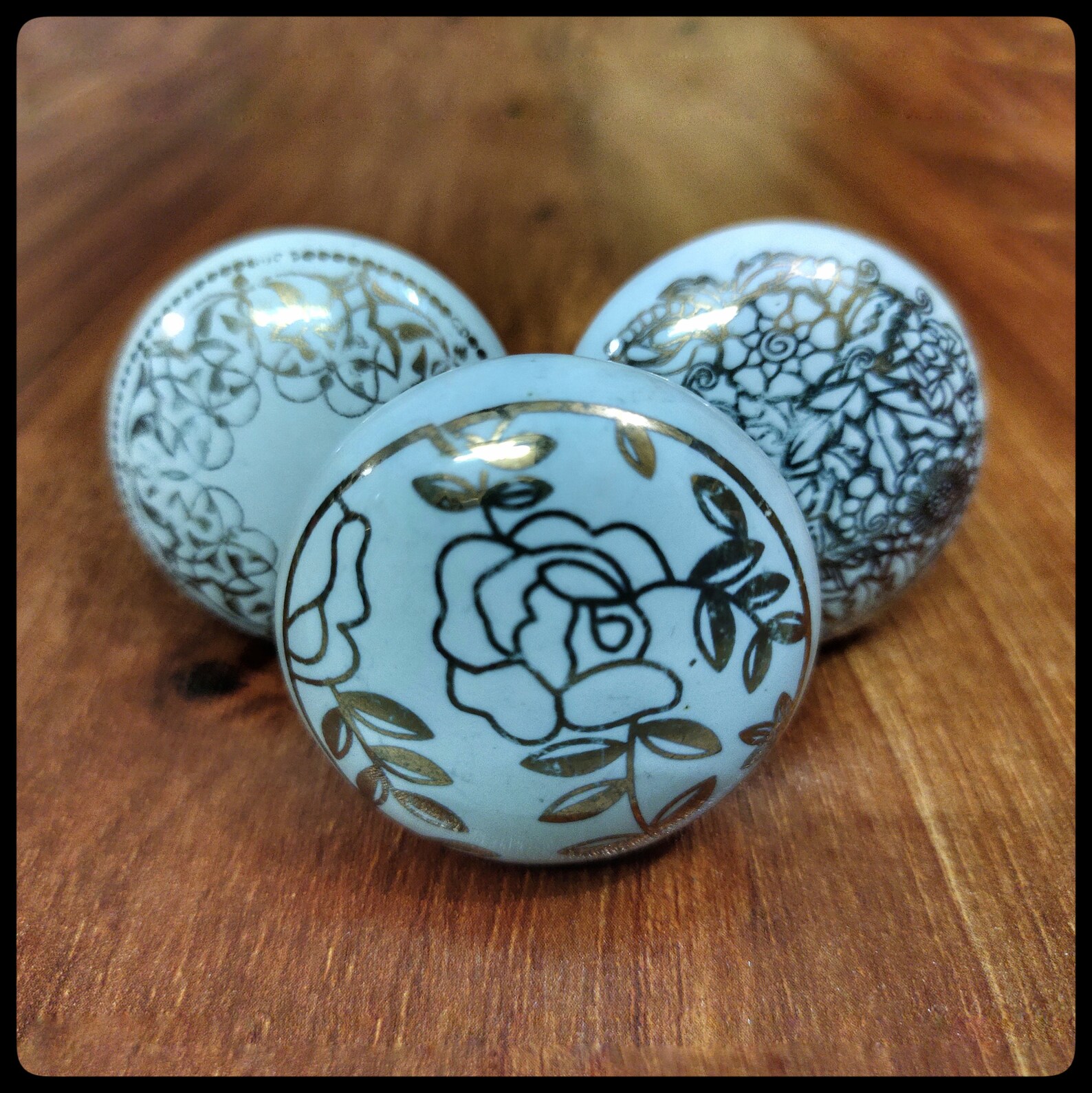 Perillas de gabinete decorativo conjunto de 8 oro surtido | Etsy