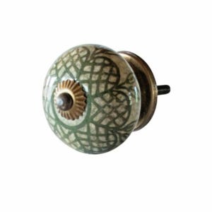 door knobs, cabinet knobs, upcycling, furniture decor, green, draw pulls, home improvement, door handles, cupboard doors, home decor, diy, ceramic knobs, patterned