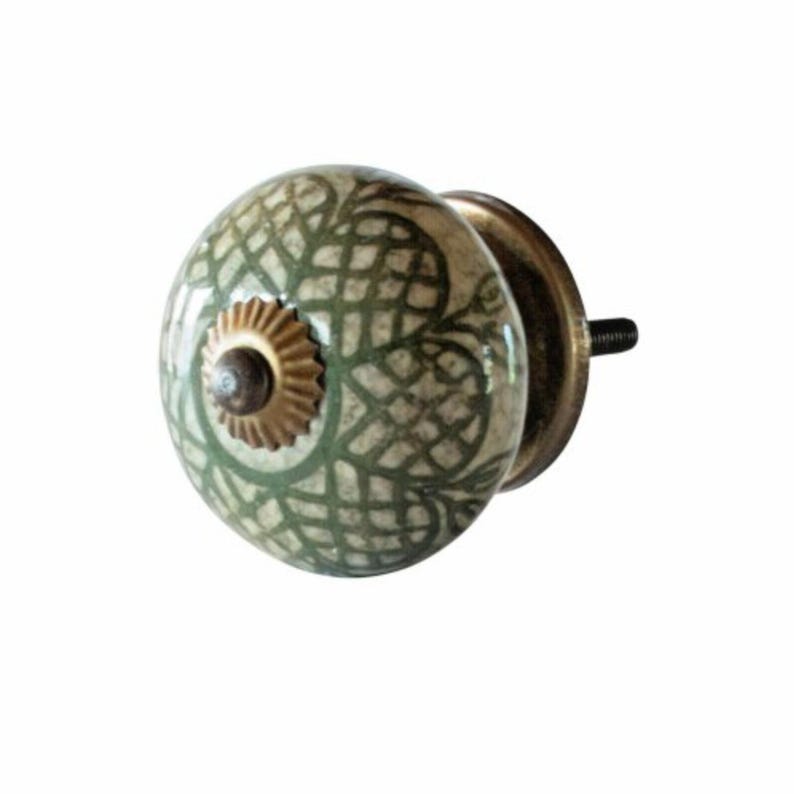 door knobs, cabinet knobs, upcycling, furniture decor, green, draw pulls, home improvement, door handles, cupboard doors, home decor, diy, ceramic knobs, patterned