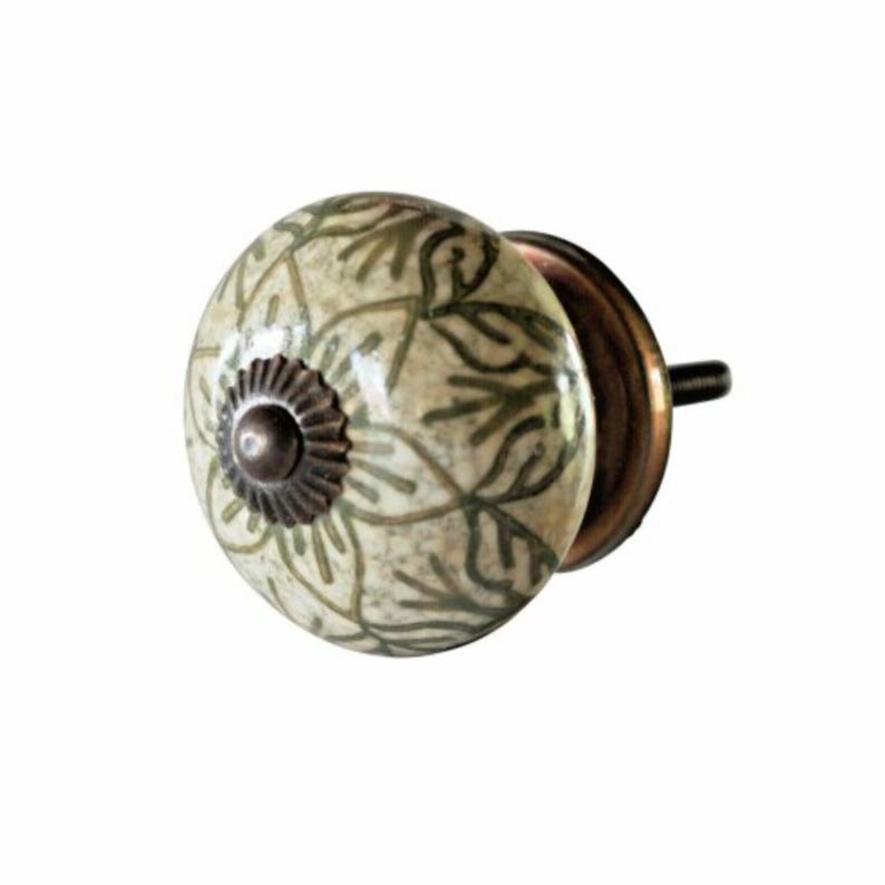 door knobs, cabinet knobs, upcycling, furniture decor, green, draw pulls, home improvement, door handles, cupboard doors, home decor, diy, ceramic knobs, patterned
