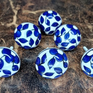 Drawer Pulls/ Furniture door knobs/ Stunning Ceramic Knobs/ Instant Makeover To Old Furniture