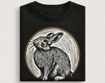 Rabbit Shirt – Vintage Woodland Bunny Graphic Tee