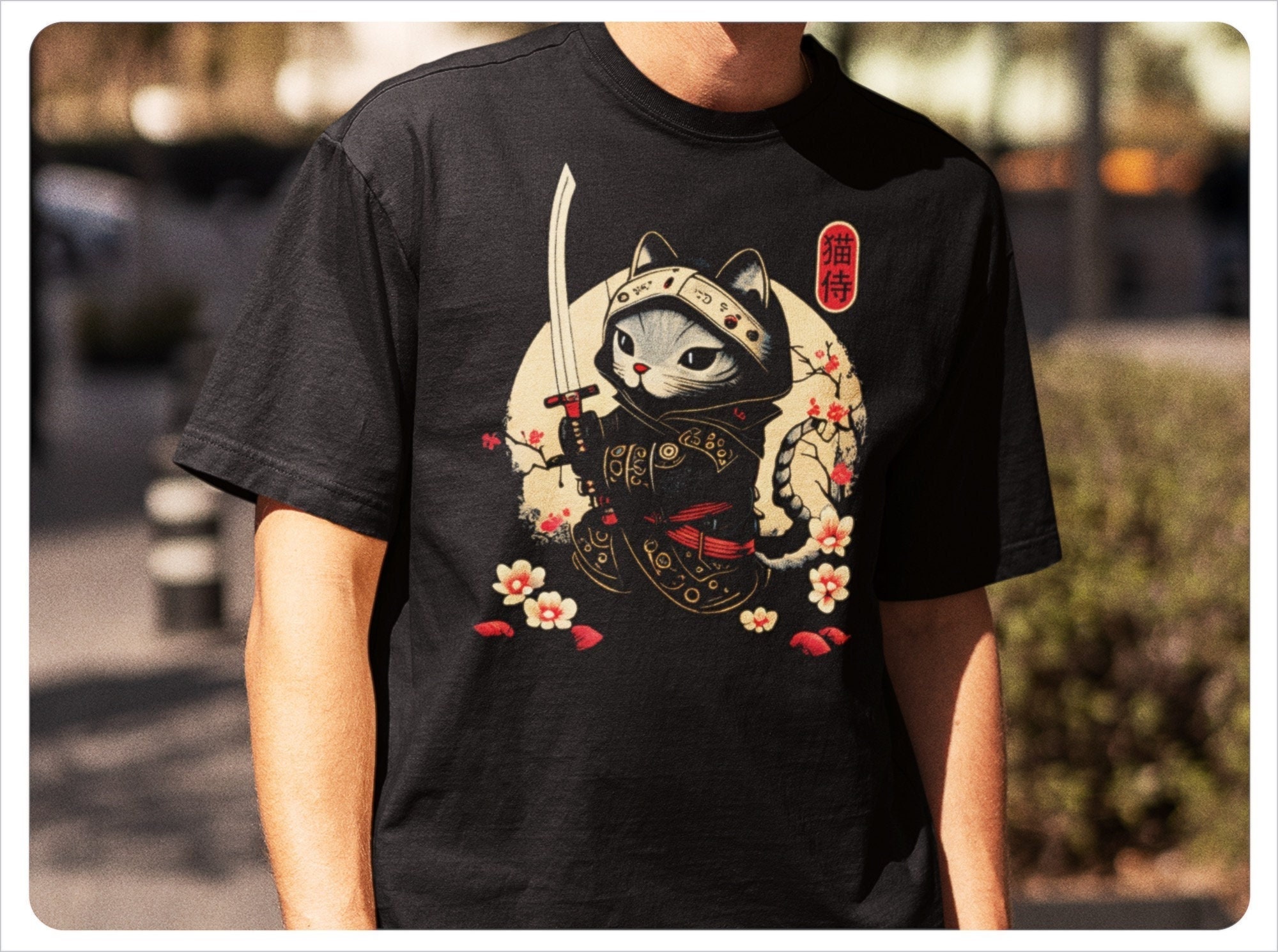 Samurai cat 2025 t shirt