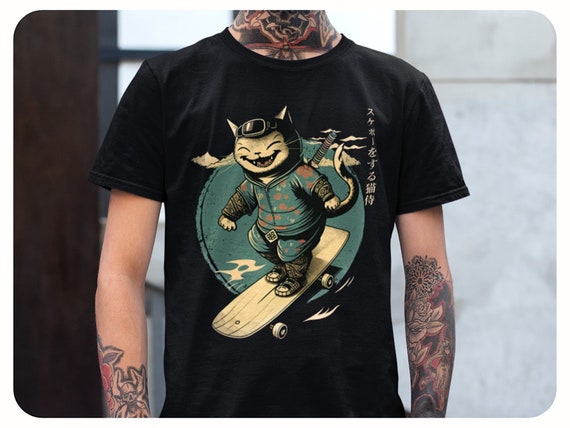 Shirt Japanese Ninja Style, Shirt Men Ninja Style