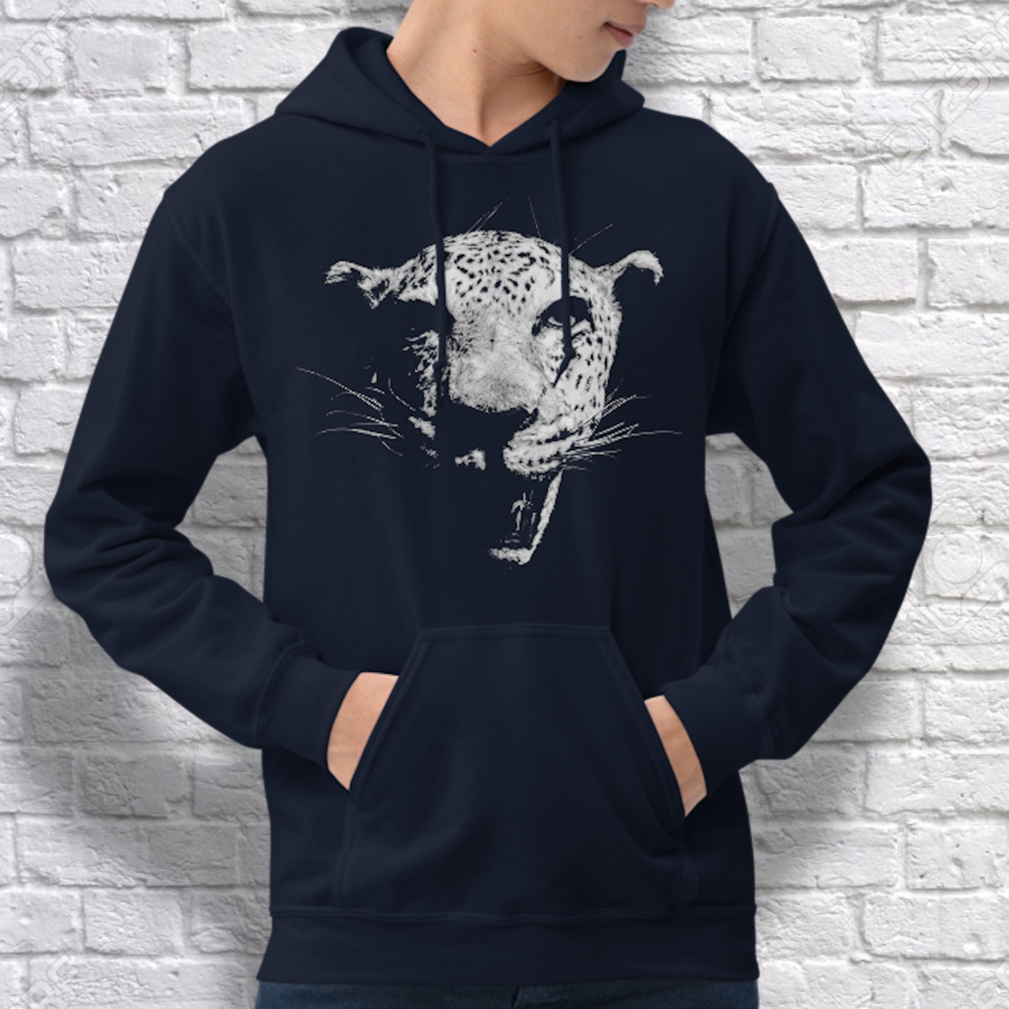Leopard Animal Print Unisex Hoodie | Etsy