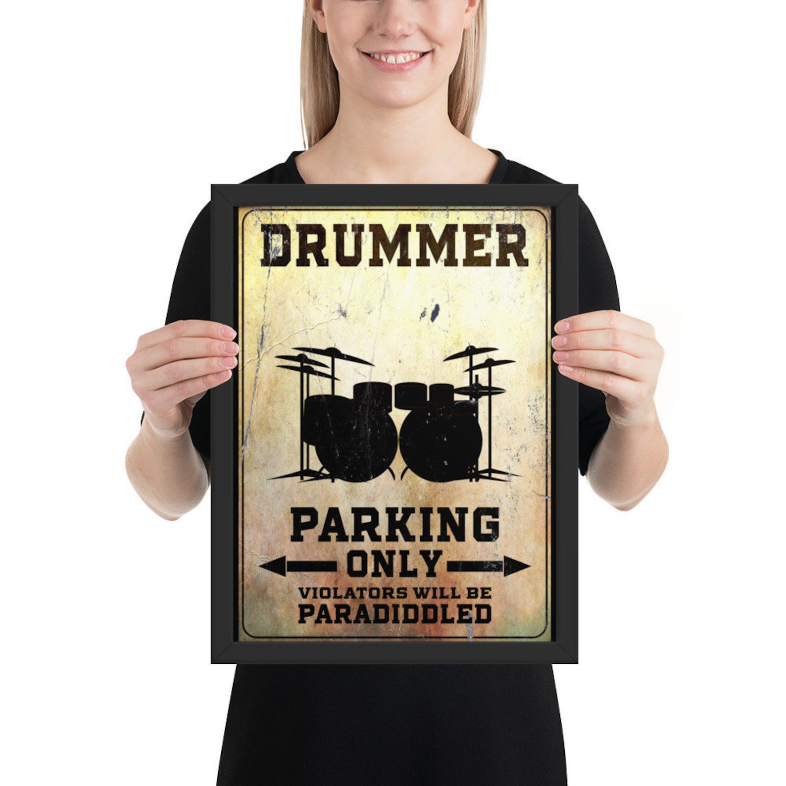 Maglietta Drummer 'Distruggo Il Silenzio' - Regalo Per Batteristi E Musicisti