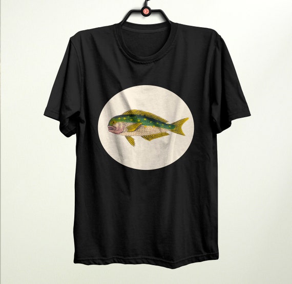 Fish TShirt Vintage Sea Fish Illustration Fishing Gifts Etsy