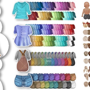 Family Clipart Bundle - Family Illustrations : Mom, Dad, Kids, Dog and Cat, Best Friends | Brother, Sister MEGA BUNDLE | PNG image 6