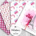 VALENTINES DAY Digital Paper Pack, Fashion Illustration Girl, Romantic ...