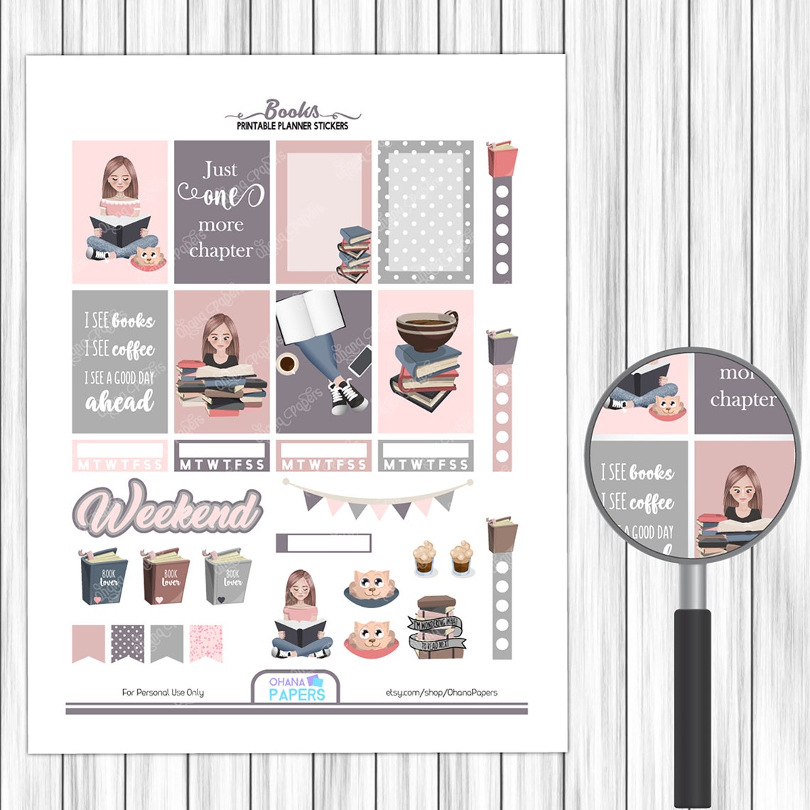 Book Planner Printable Stickers Happy Planner Printable - Etsy Book Planner Printable Stickers Happy Planner Printable - Etsy