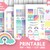Pastel Rainbow Printable Planner Weekly Kit Erin Condren Horizontal ...