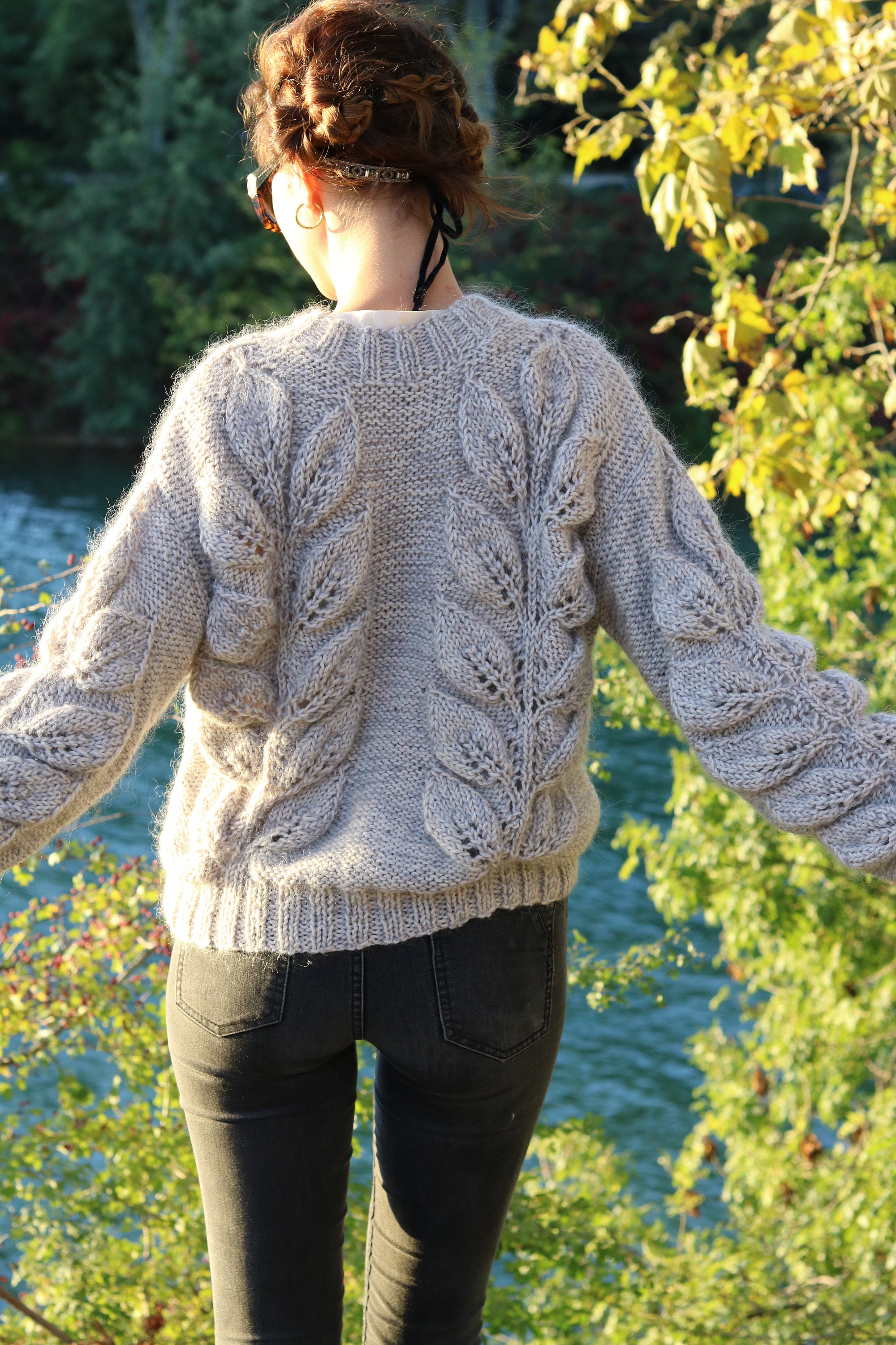 Handknitted wool Listeya sweater Etsy