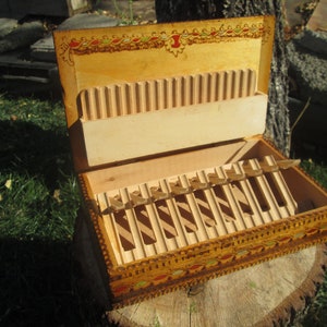 Scatola per sigarette in legno, scatola per sigarette vintage, portasigarette in legno, portasigarette, idea regalo, accessorio per fumatori, portasigarette fatto a mano