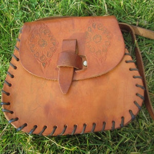 Bolso de cuero, Bolso de cuero genuino, Bolso hecho a mano, Bolso de hombro, Bolso de cuero, Accesorio para dama, Regalo para ella, Bolso de cuero vintage