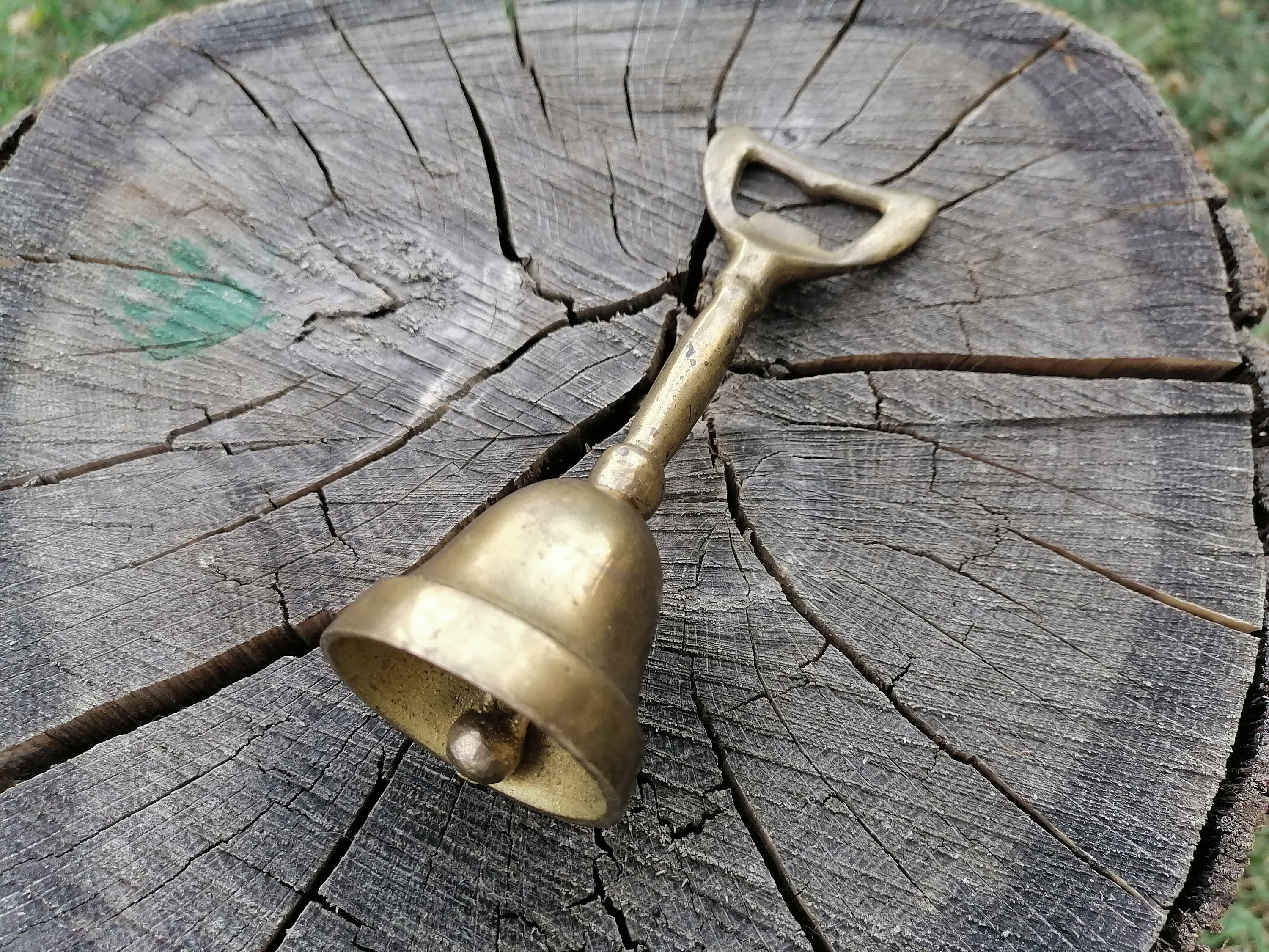 Brass Bell Vintage Bell Brass Bottle Opener Rustic Home Etsy UK