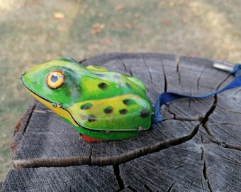 Vintage Tin Toy Frog Clickers – Set Of 3 – Made In Japan – 1950s-60s NOS – Unbranded