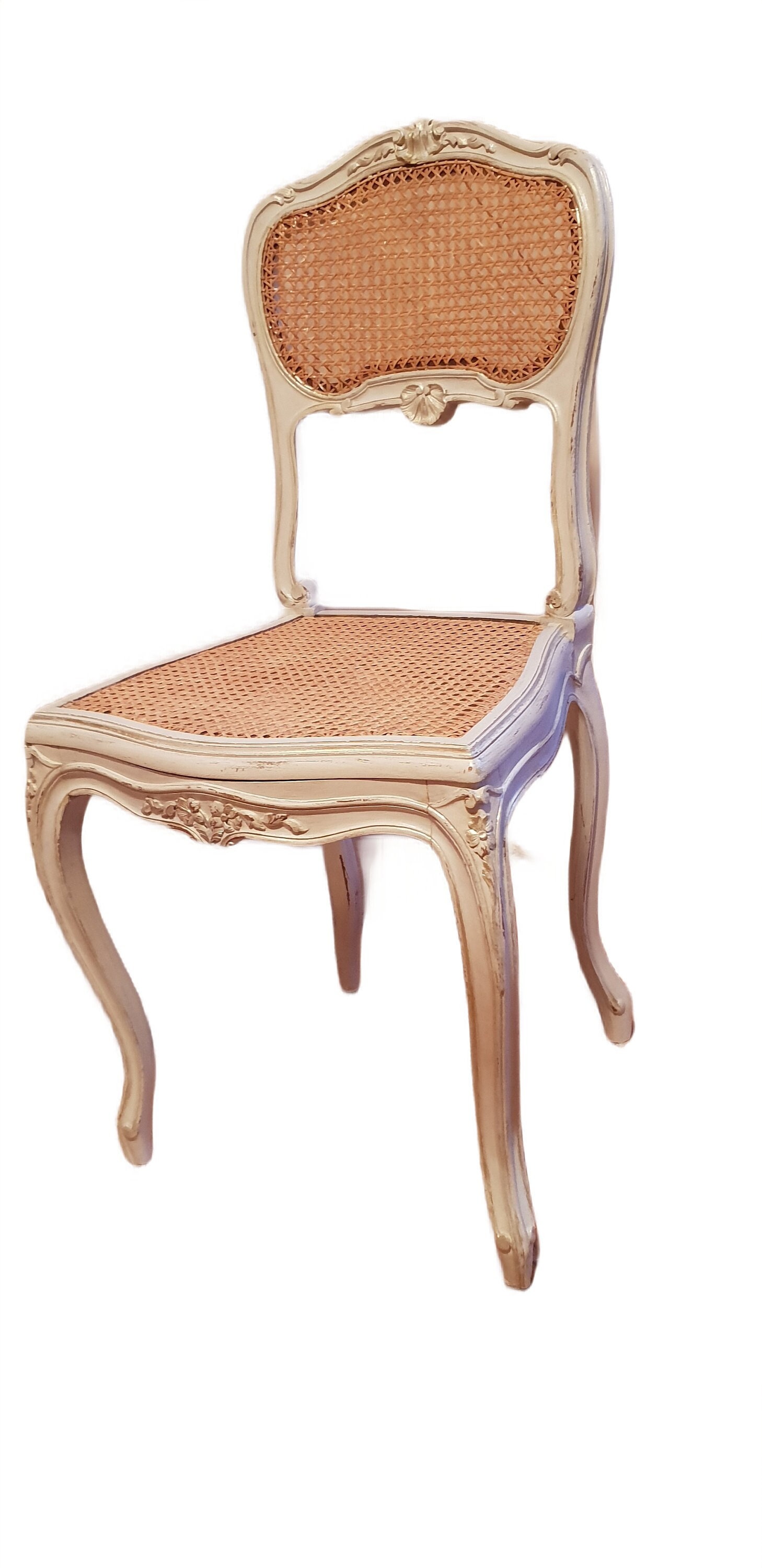 Chaise Ancienne Patinée - Style Shabby Chic