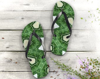 Bluebonster Cactus Flip Flops