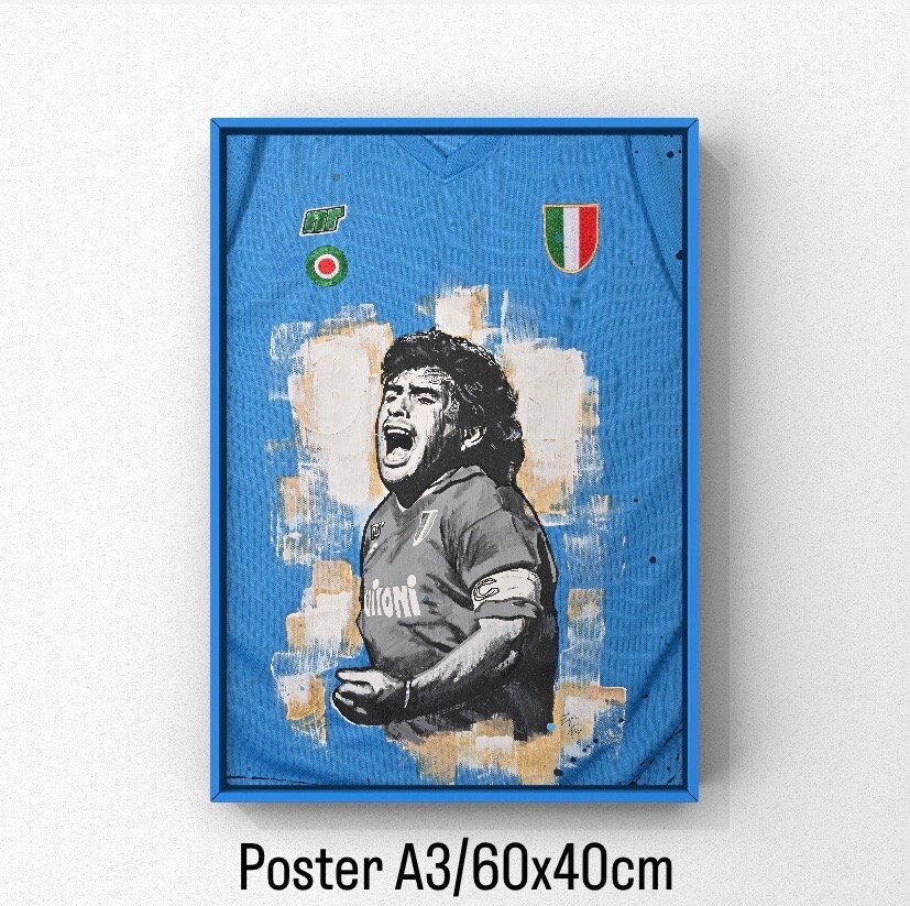 Maglia Napoli Maradona POSTER