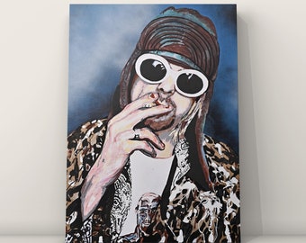 TABLEAU ORIGINAL Nirvana « Cobain » 60x40cm