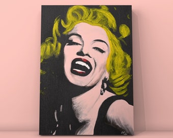 Marilyn Monroe "Marilyn" PEINTURE ORIGINALE 60x80cm