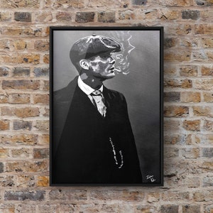 Peaky Blinders Tommy Shelby sello de arte hecho a mano