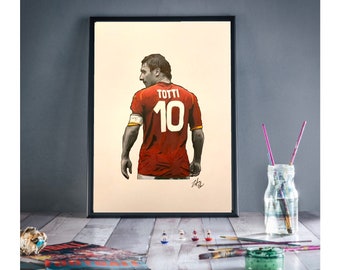 Totti’s handmade portrait